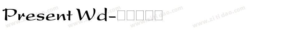 Present Wd字体转换